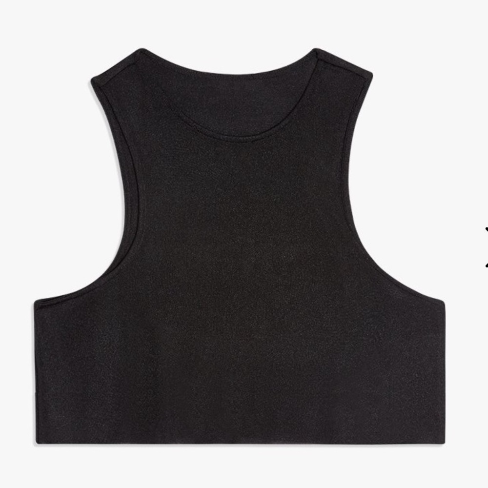 Weworewhat cropped rib tank black